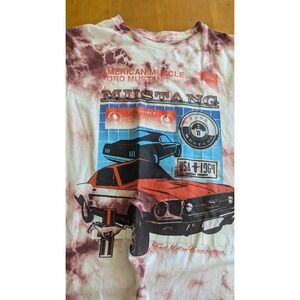 Ford‎ Mustang Graphic T-Shirt American Muscle Car Tie Dye Medium